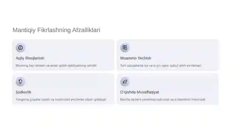 Mantiqiy fikrlashga oid masalalar ustida ishlash (1-sinf) 3