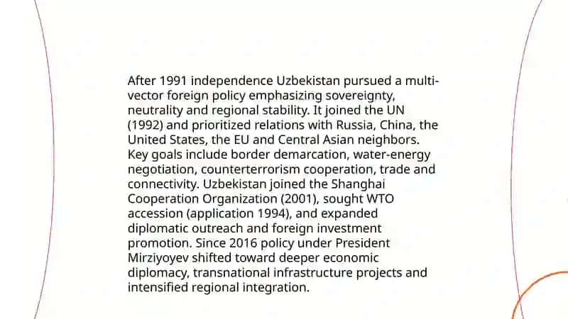 Uzbekistan's Foreign Policy After Independence 3