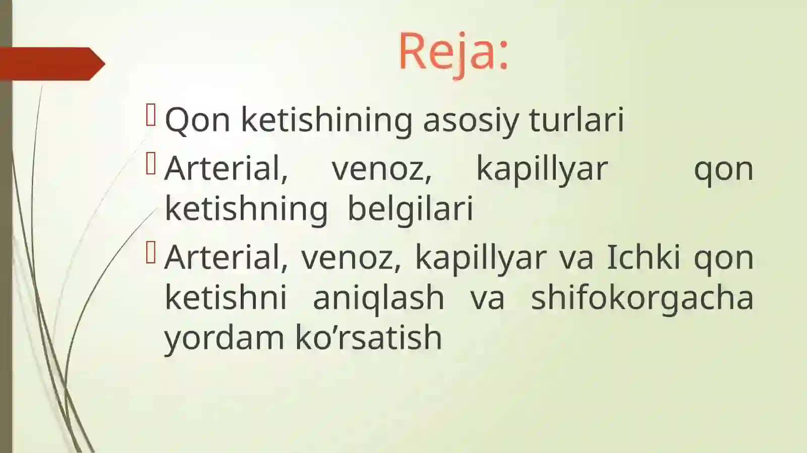Qon ketishi va uni to'xtatish usullari 3