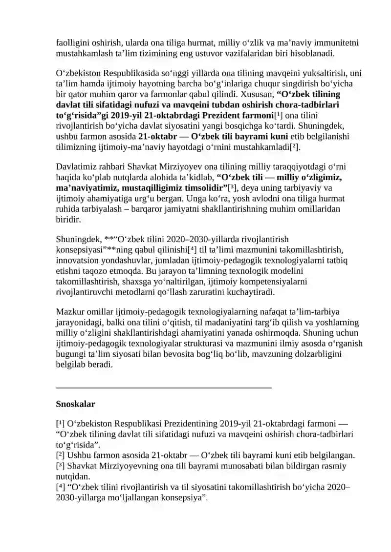 Ijtimoiy-pedagogik texnologiya strukturasi va mazmunining ilmiy tahlili 3