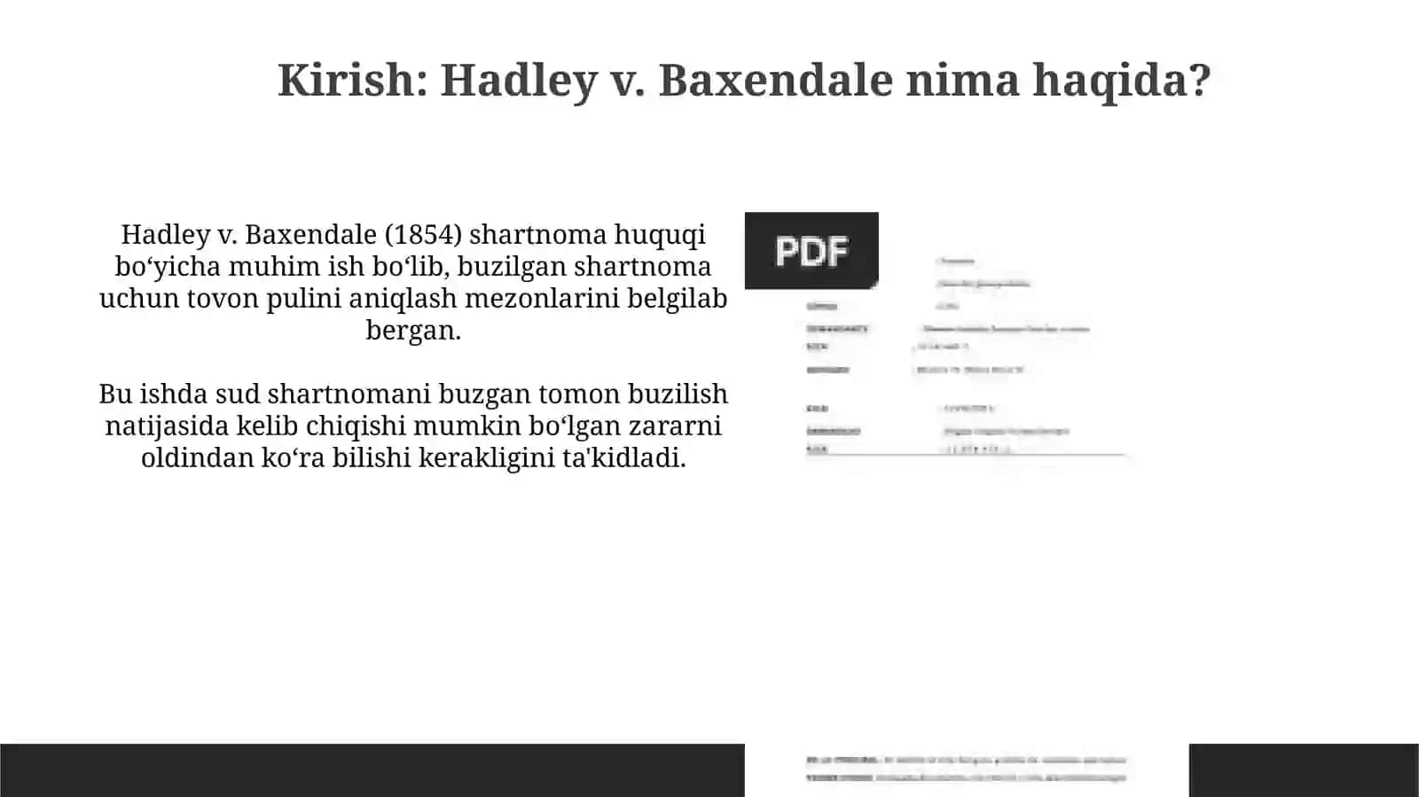 Hadley v Baxendale 3