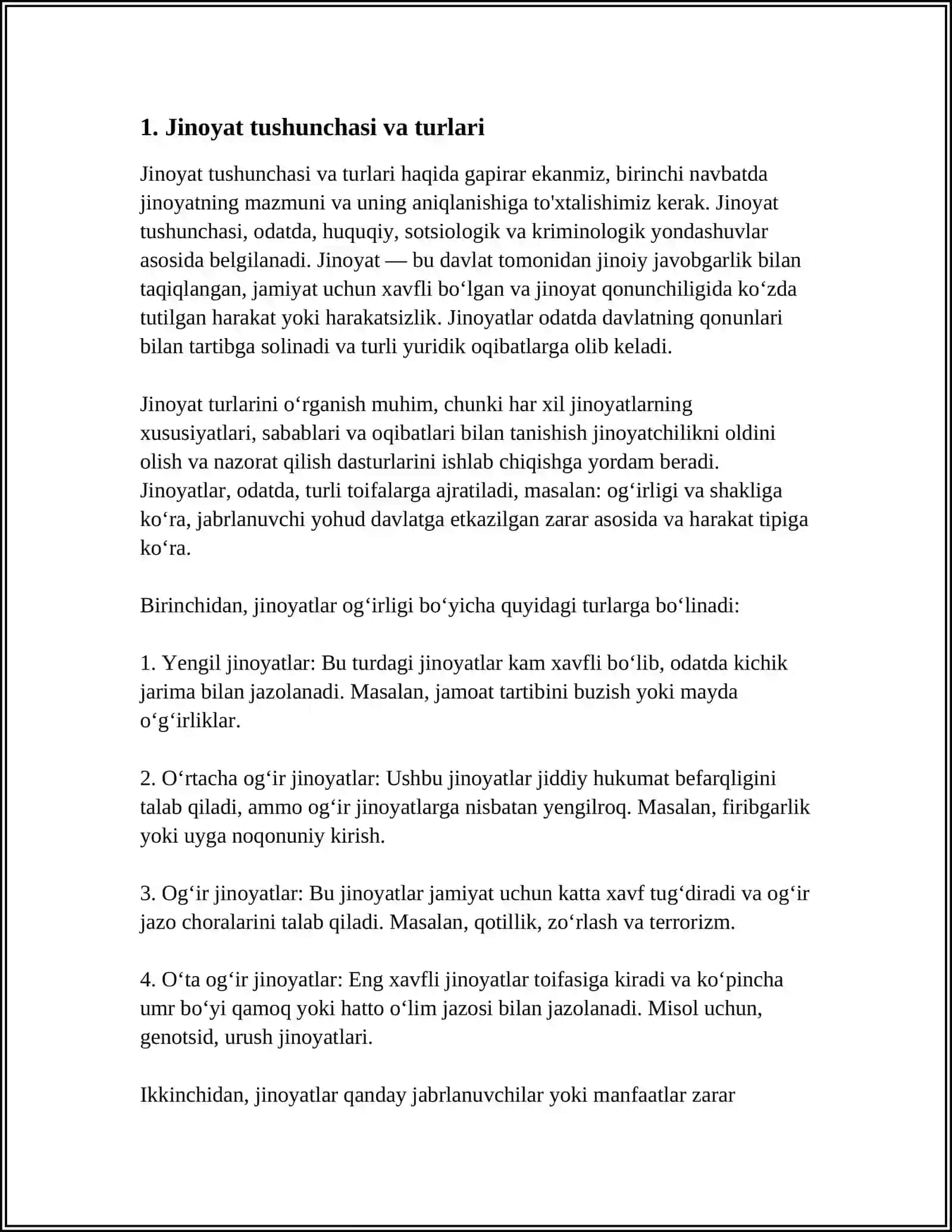 HAYOTGA QARSHI JINOYATLAR 3