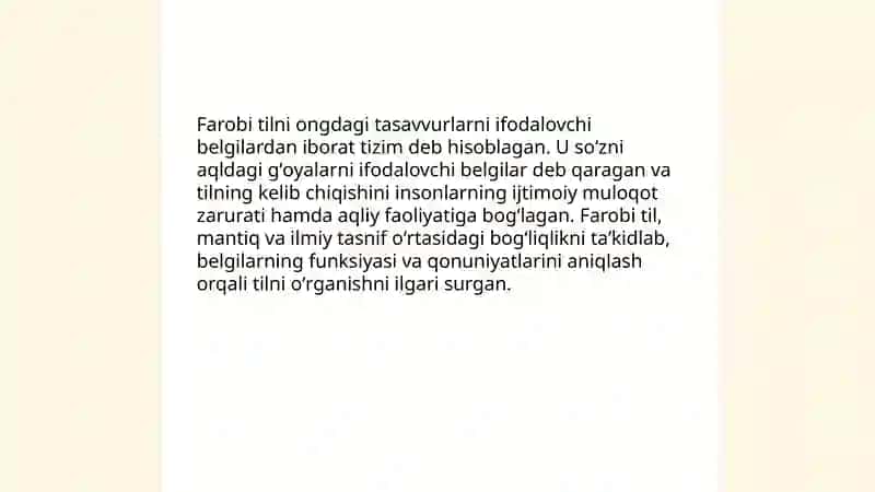 Sharq Mutafakkirlari til shakllanishiga oid qarashlari 3