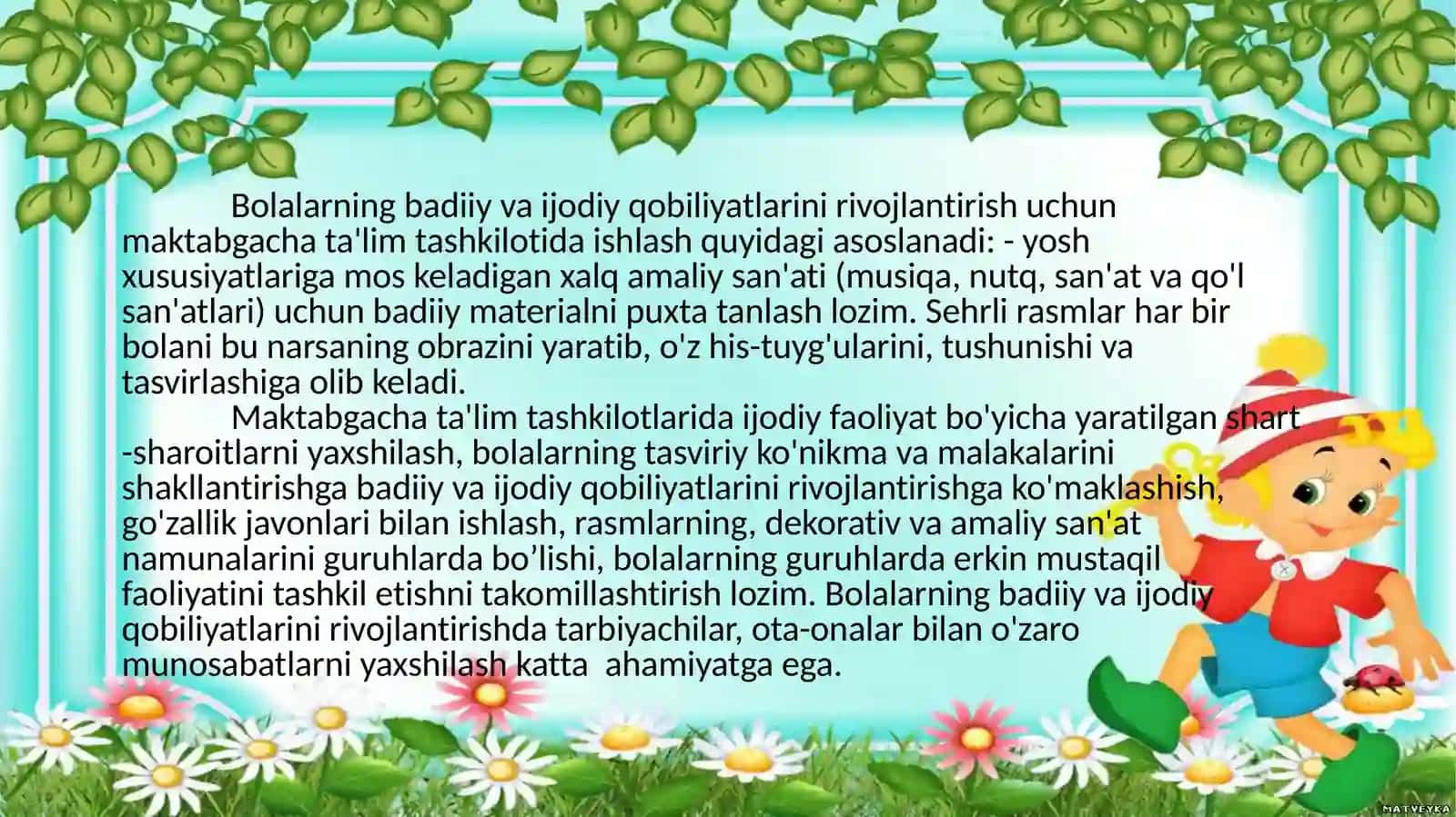 Ijodiy rivojlanish sohasi 3