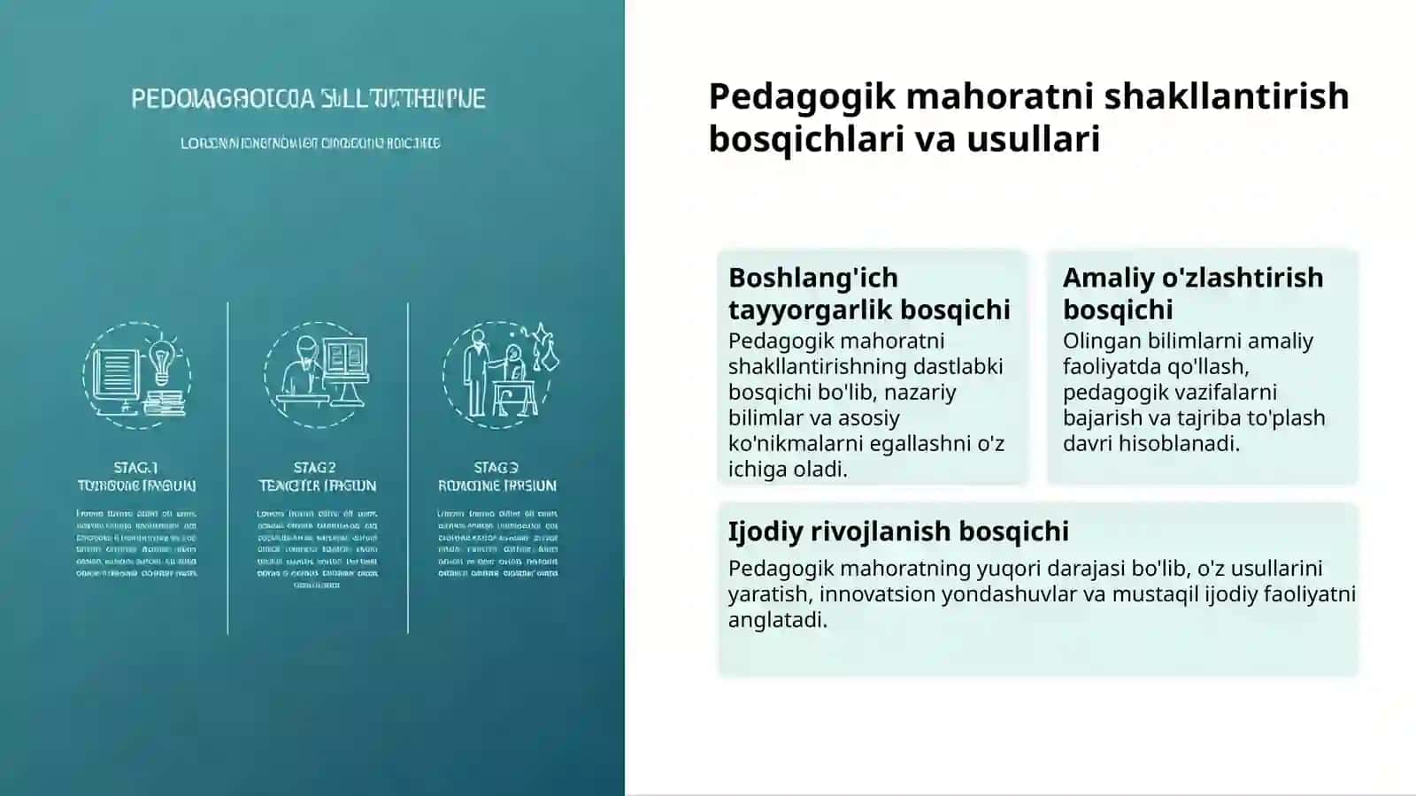 Pedagogik mahorat: o'qituvchi muvaffaqiyati kaliti 3