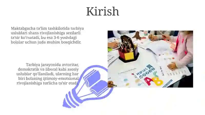 Maktabgacha ta'lim tashkilotida tarbiyat turlari va ularning shaxslik amoloti 3