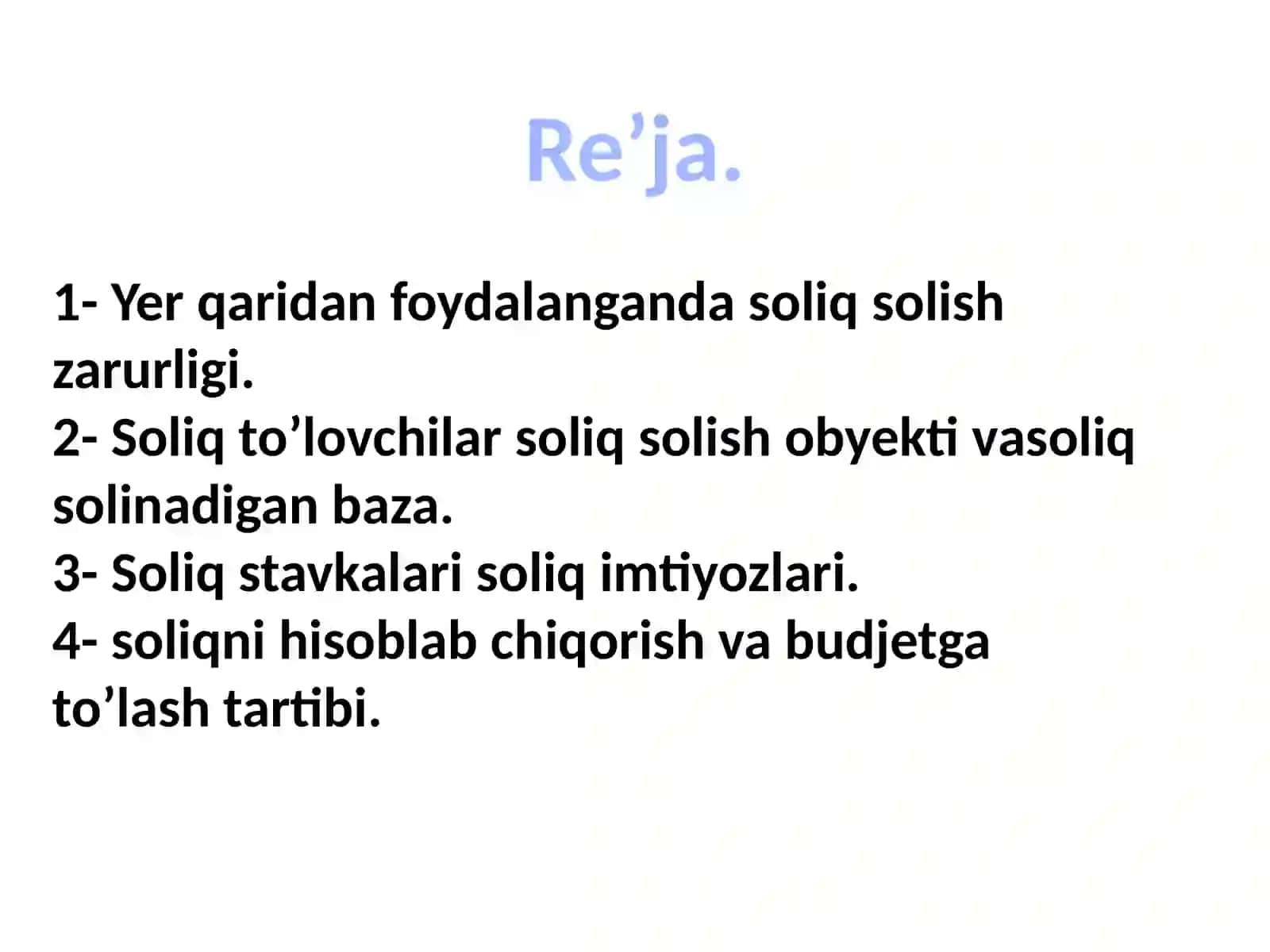 Yerqaridanfoydalanganlik uchun soliq 3