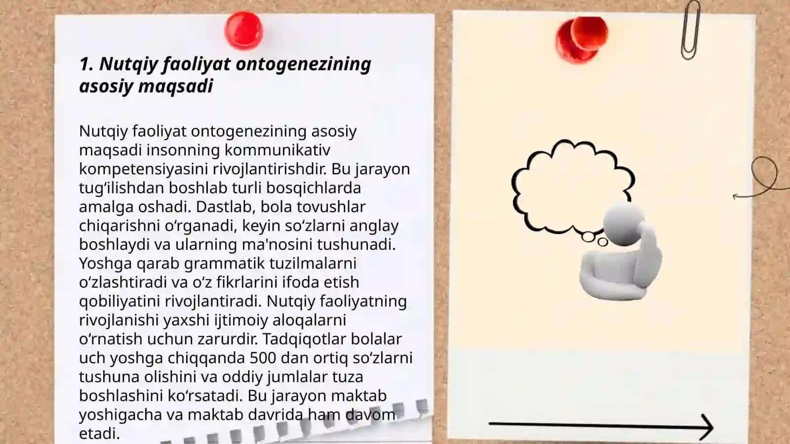 Nutqiy faoliyat ontogenezi fanining maqsad va vazifalari 3