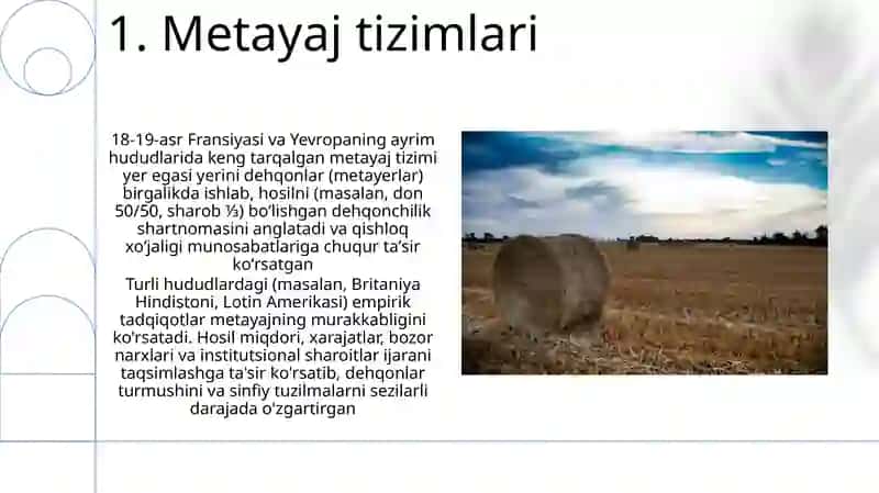 Agrar munosabatlar va renta nazariyasi 3