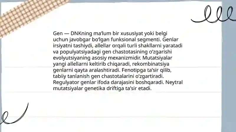 Evolyutsiyaning boshlangʻich birligi 3