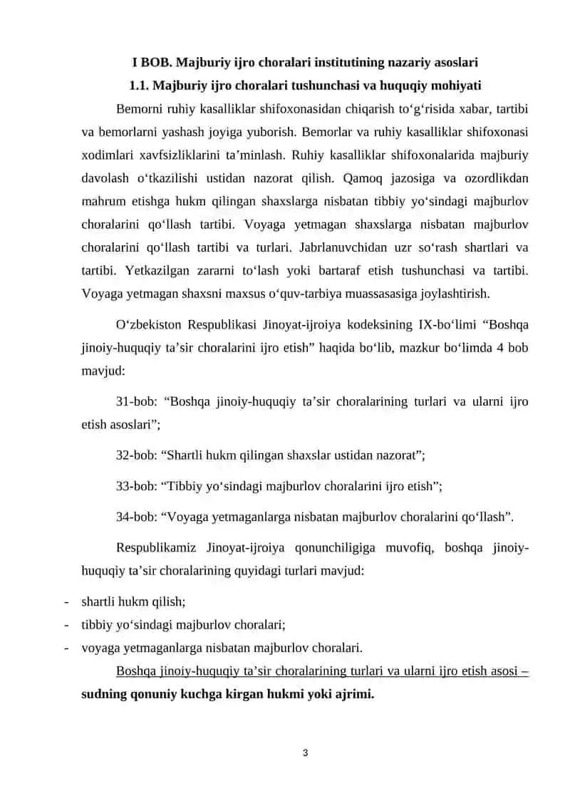 Majburiy ijro choralari 3