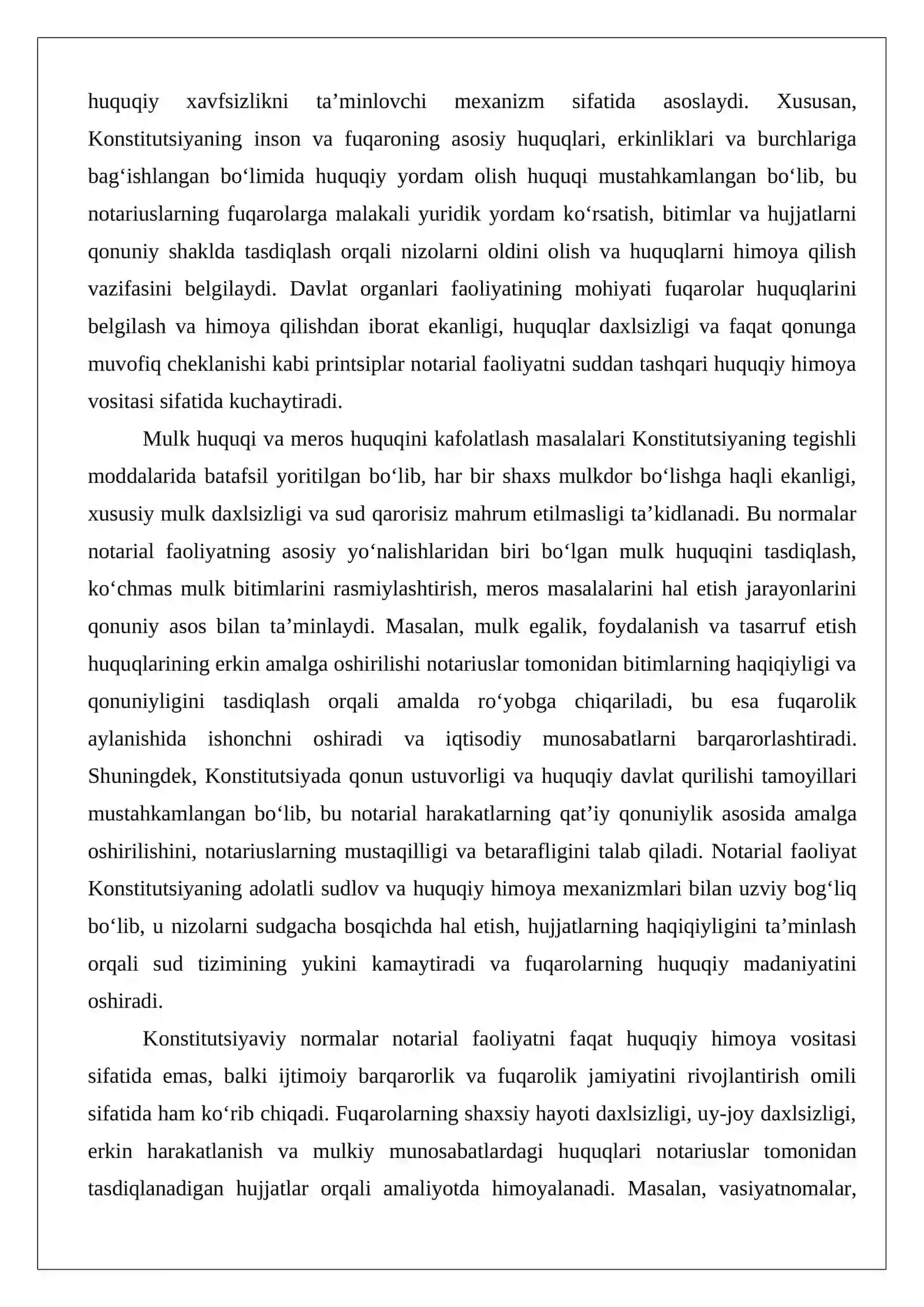 Notarial faoliyatning huquqiy asoslari 3