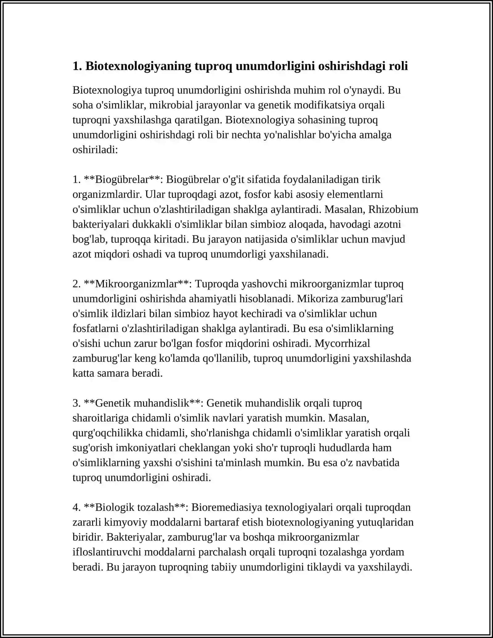 DUNYODA QISHLOQ XÒJALIK BIOTEXNOLOGIYASINING AHAMIYATI 3