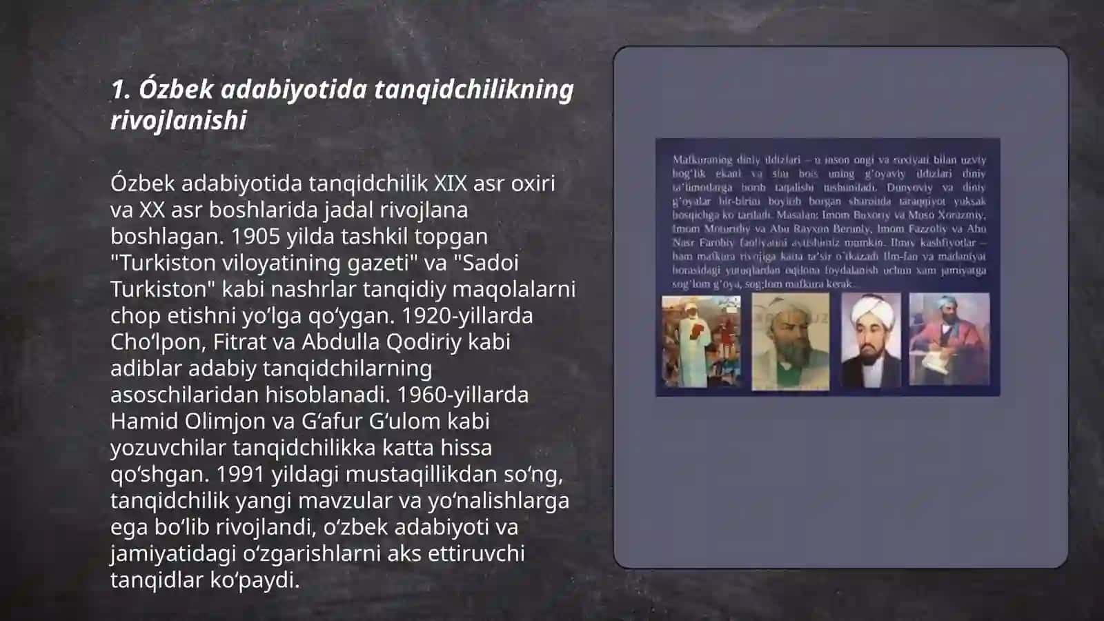 Ózbek adabiy tanqidi (antologiya) bilan tanishish 3