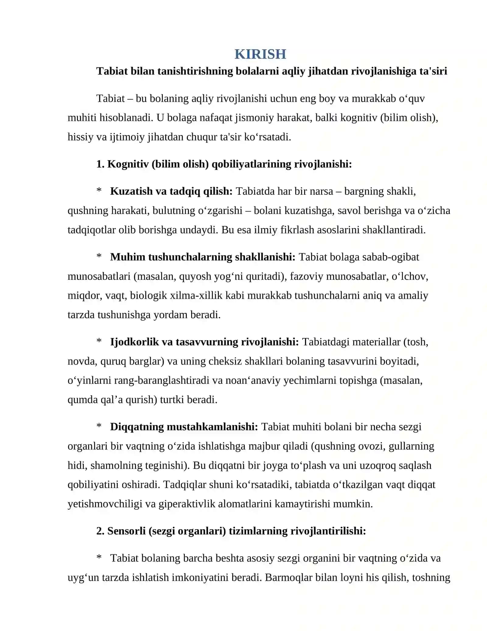 Tabiat bilan tanishtirishning bolalarni aqliy jihatdan rivojlanishiga tasiri 3