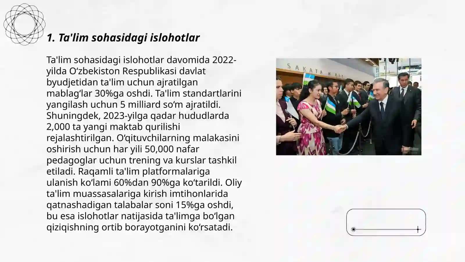 O’zbekistonda ijtimoiy sohada amalga oshirilayotgan o’zgarishlar mazmun va mohiyati 3