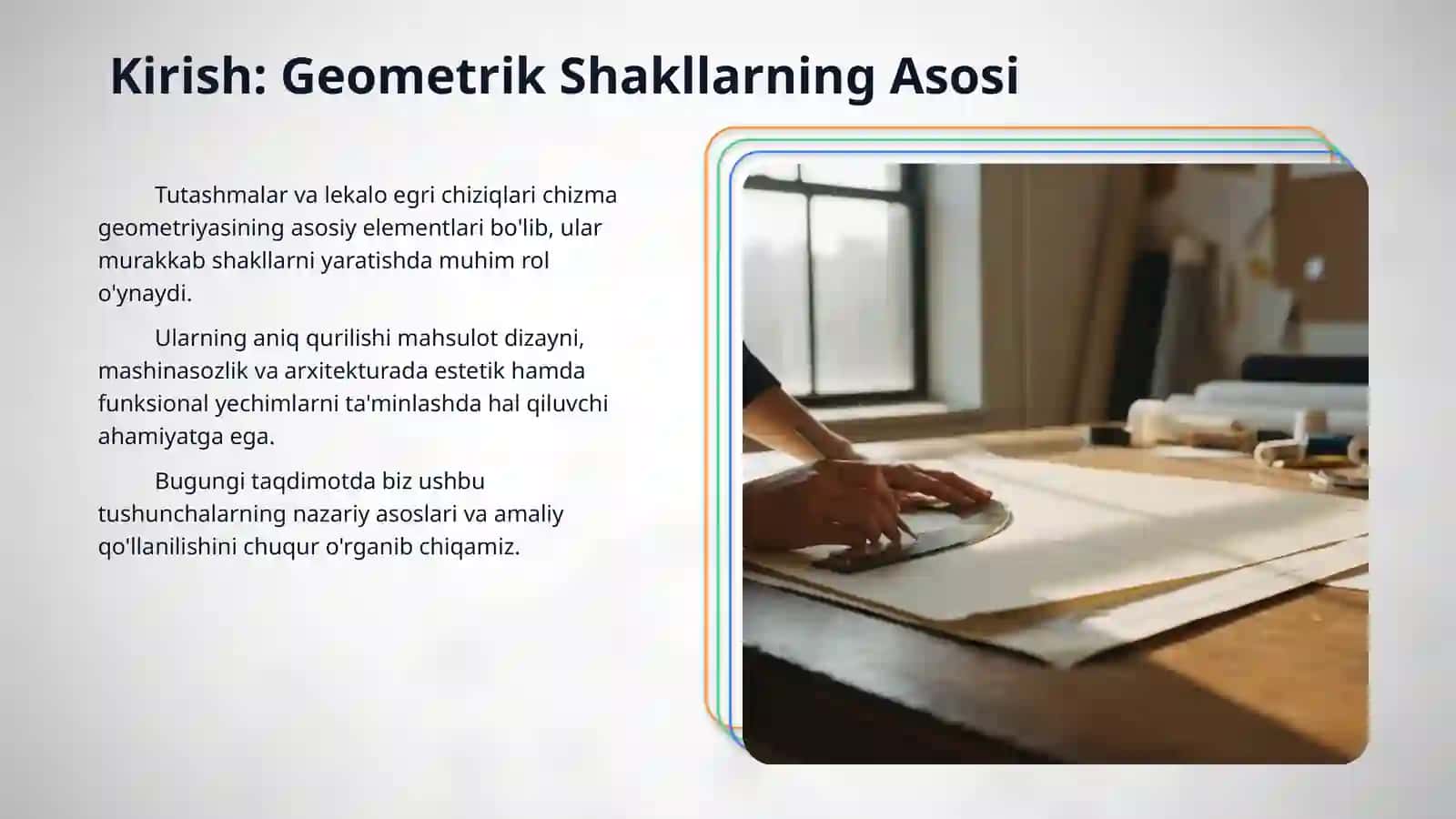 Tutashmalar. Lekalo egri chiziqlari. 3