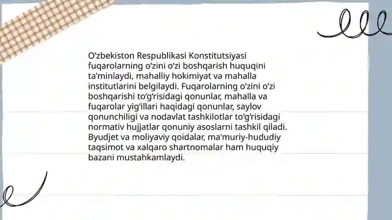 Fuqarolarning òzini oʻzi boshqarish huquqlari 3