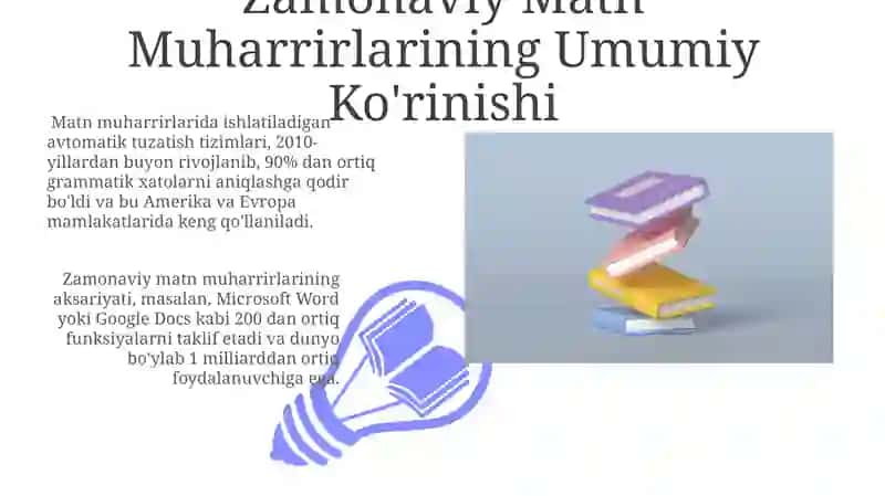 Zamonaviy Matn Muharrirlarining Umumiy Ko'rinishi 3