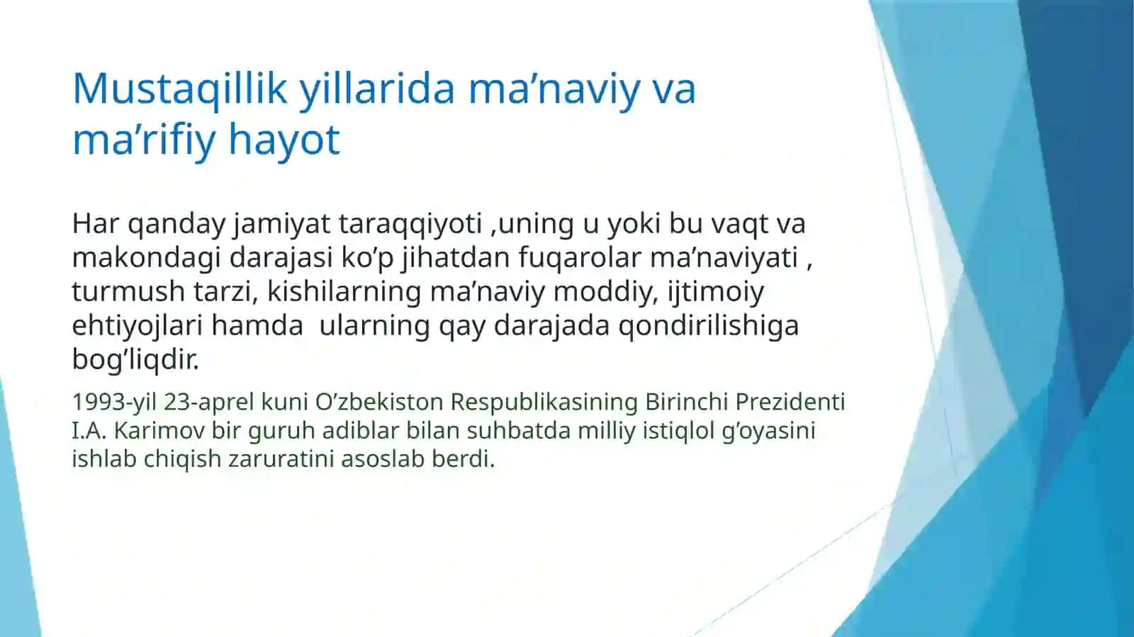 O’zbekistonning ENG YANGI TARIXI 3