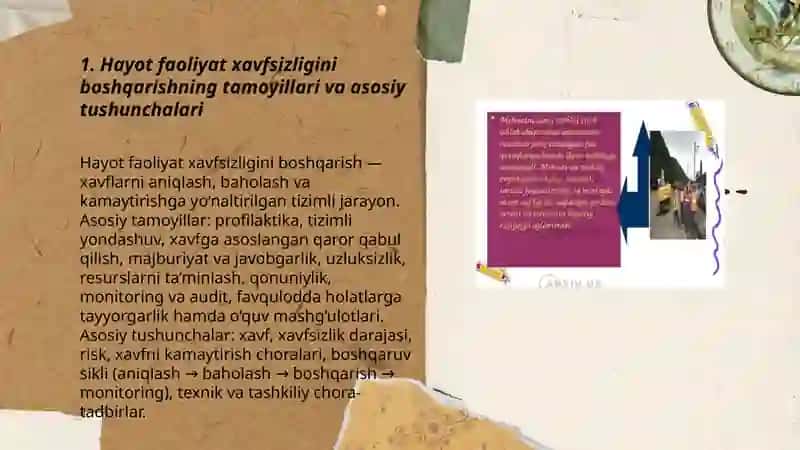 Hayot faoliyat xavfsizligini boshqarishni tashkil etish 3