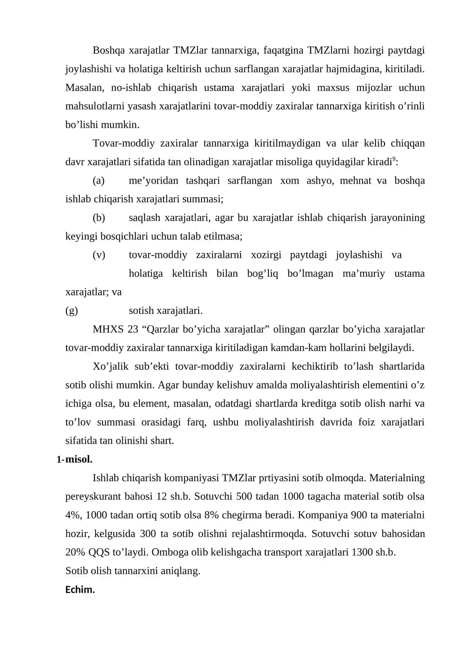 Moliyaviy hisobotlar xalqaro standartlariga muvofiq nomoliyaviy aktivlarni baholash va hisobotda aks ettirish 3