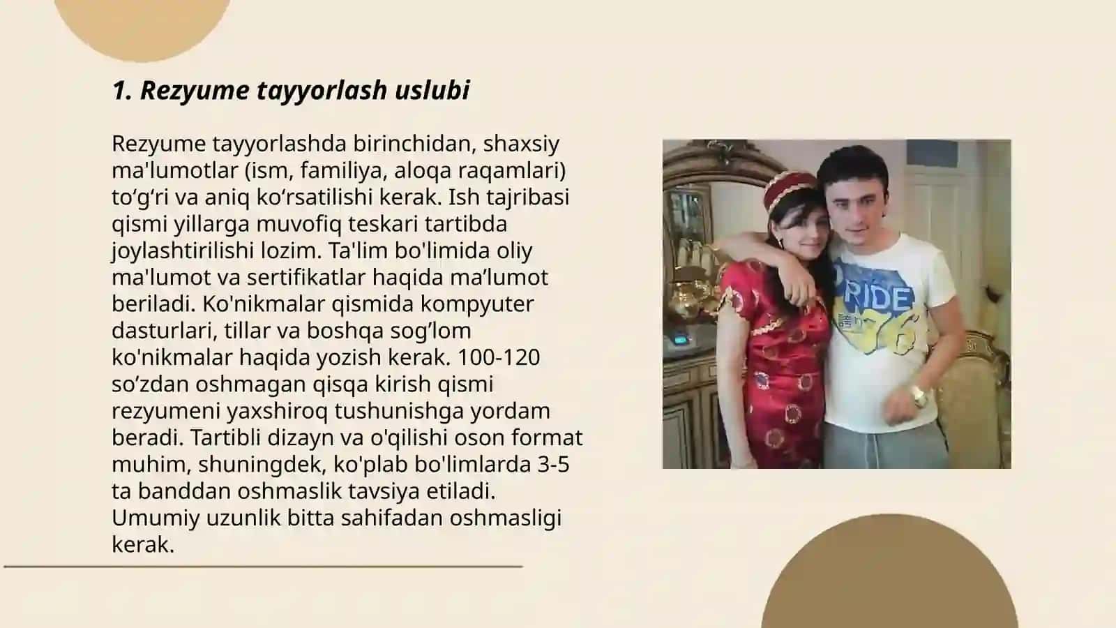 Shaxsiy ish qogʻozlari uslubi 3