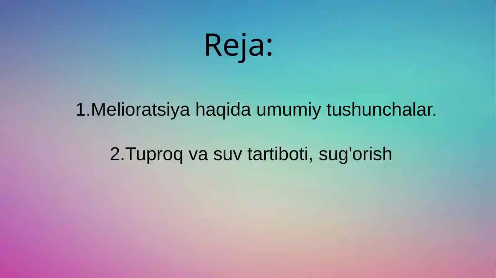 Tuproqshunoslik taʼlim yònalishi 3