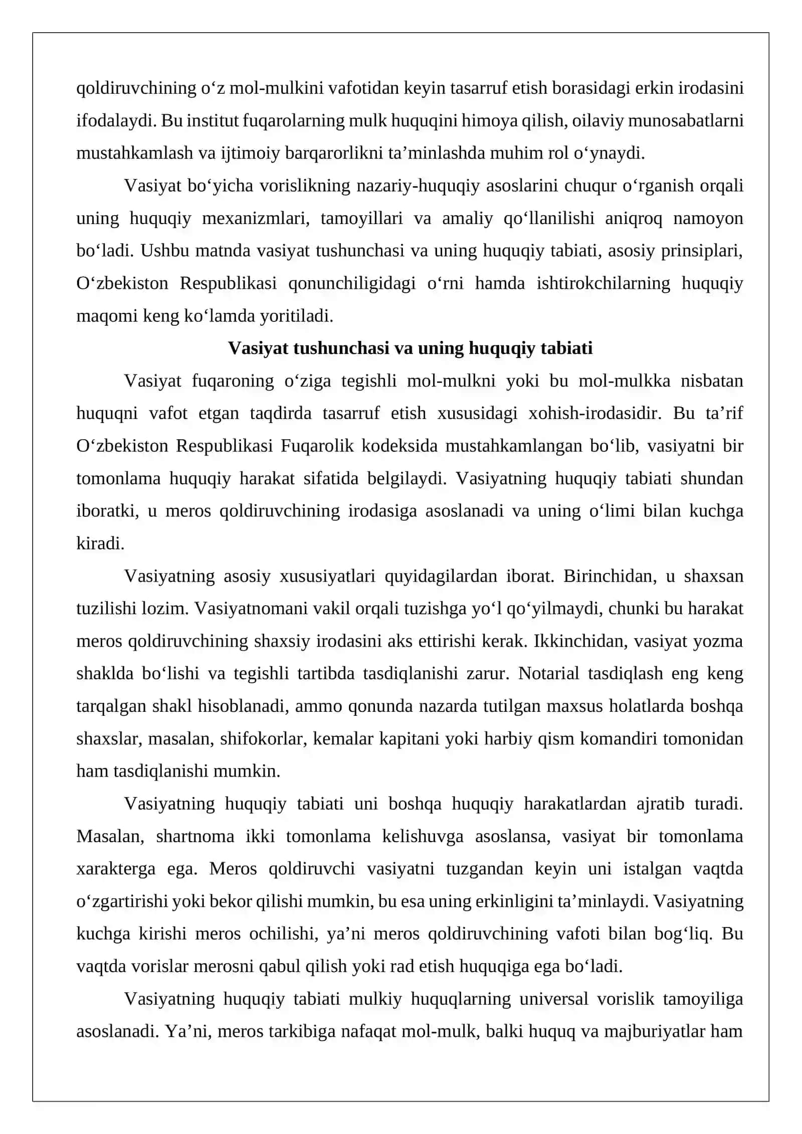 Vasiyat bo‘yicha vorislik 3