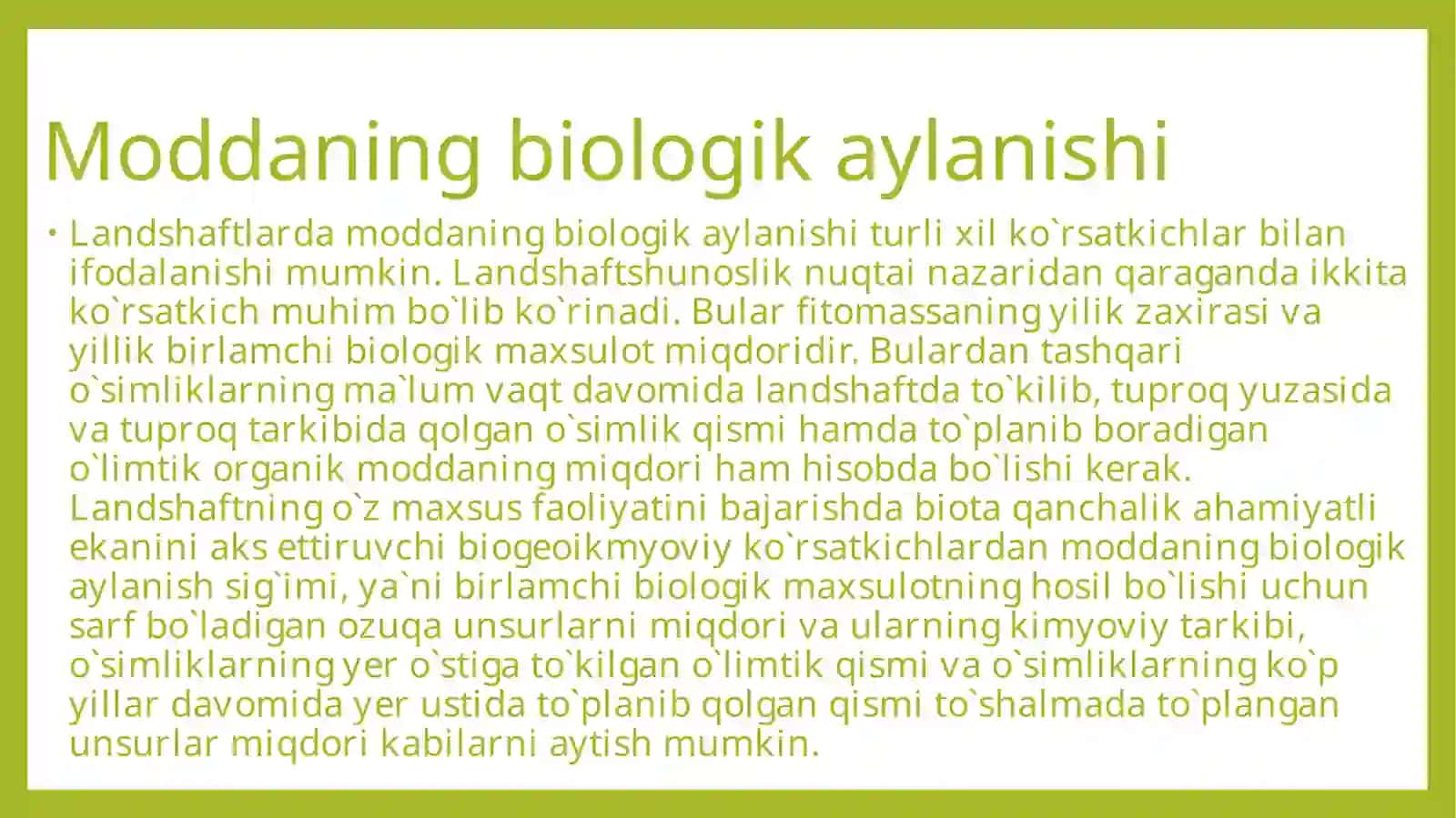 Landshaftlarning maxsus faoliyati 3