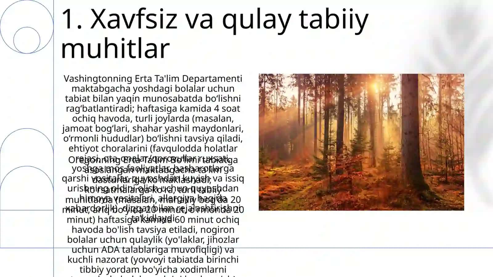 Maktabgacha yoshdagi bolalarni tabiat bilan tanishtirishga qo‘yiladigan davlat talablari 3