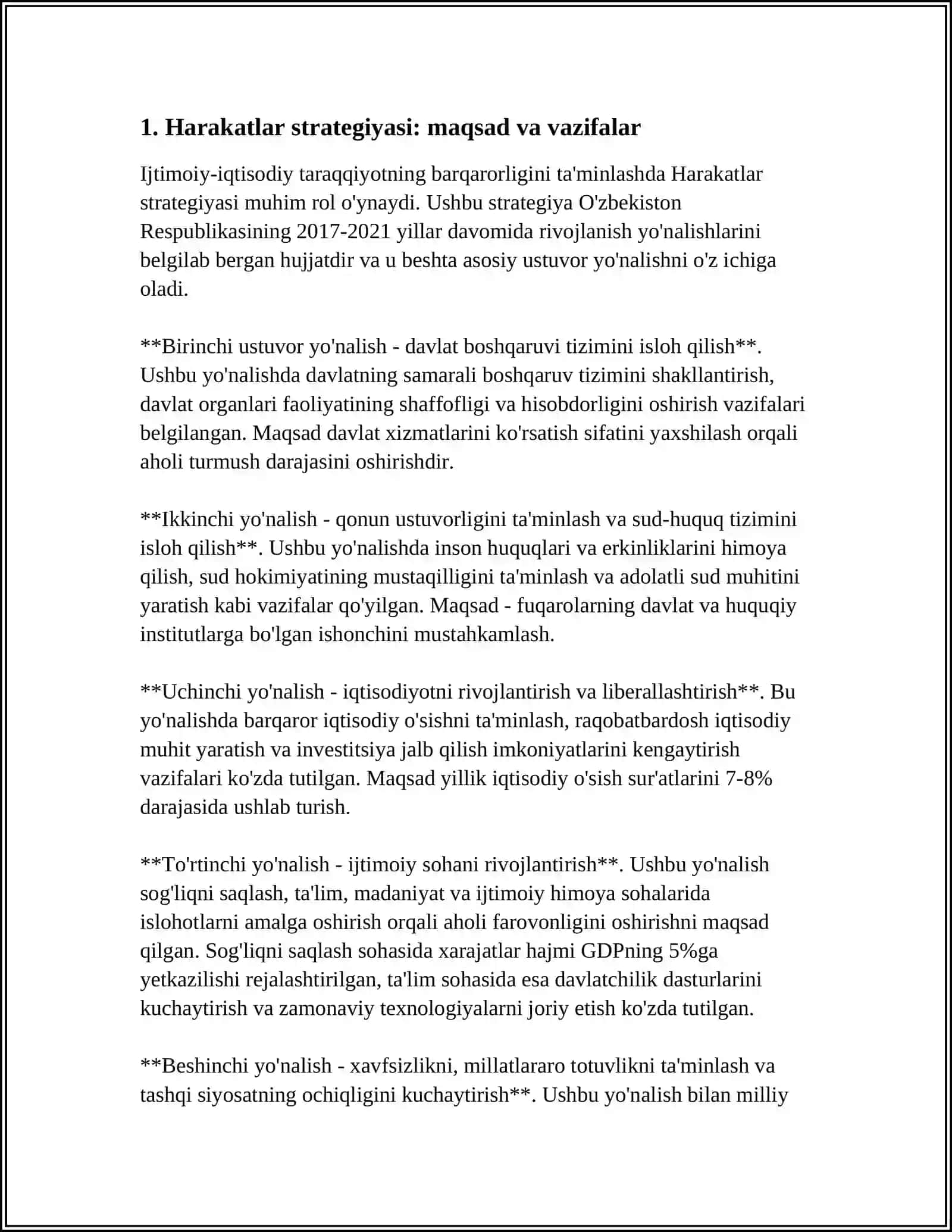 HARAKATLAR STRATEGASIDAN TARAQQIYOT STRATEGASI SARI TAMOILLIK MAZMUN MOHIYATI 3
