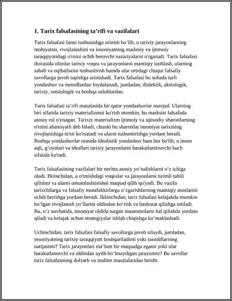 MENGA TARIX FALSAFASI HAQIDA MALUMOT BER 3