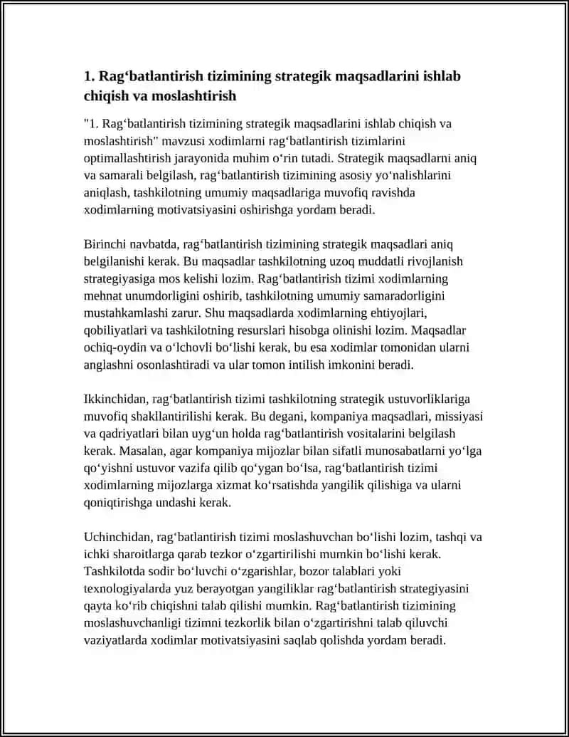 XODIMLARNI RAG‘BATLANTIRISH TIZIMLARINI OPTIMALLASHTIRISH 3