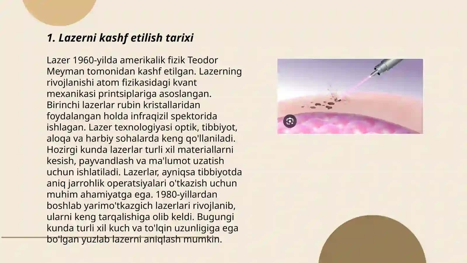 Lazerni kashf etilish tarixi 3