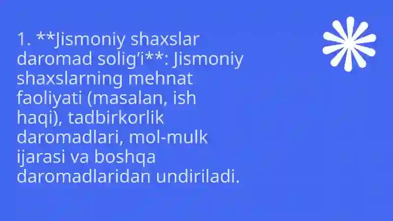 Daromad solig‘i 3
