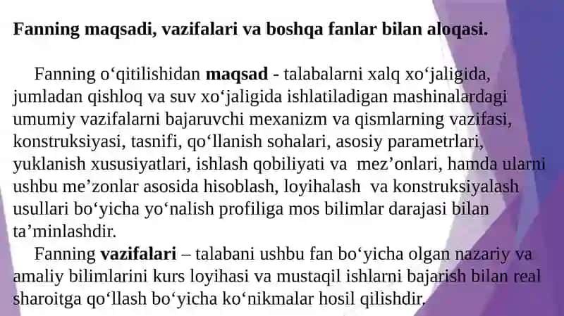 Mashina detallari va loyihalash asoslari 3