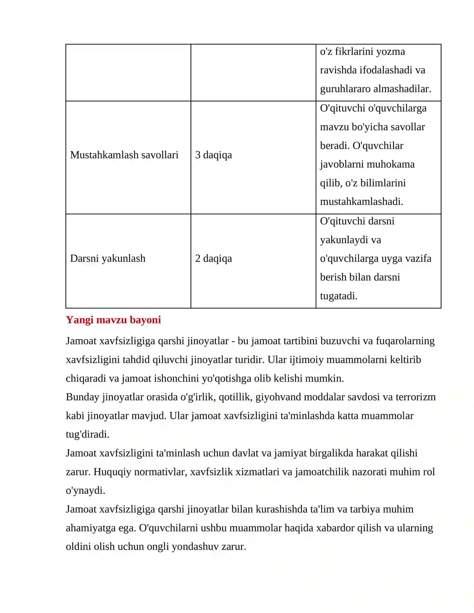 Jamoat xavfsizligiga qarshi jinoyatlar (Dars ishlanma) 3