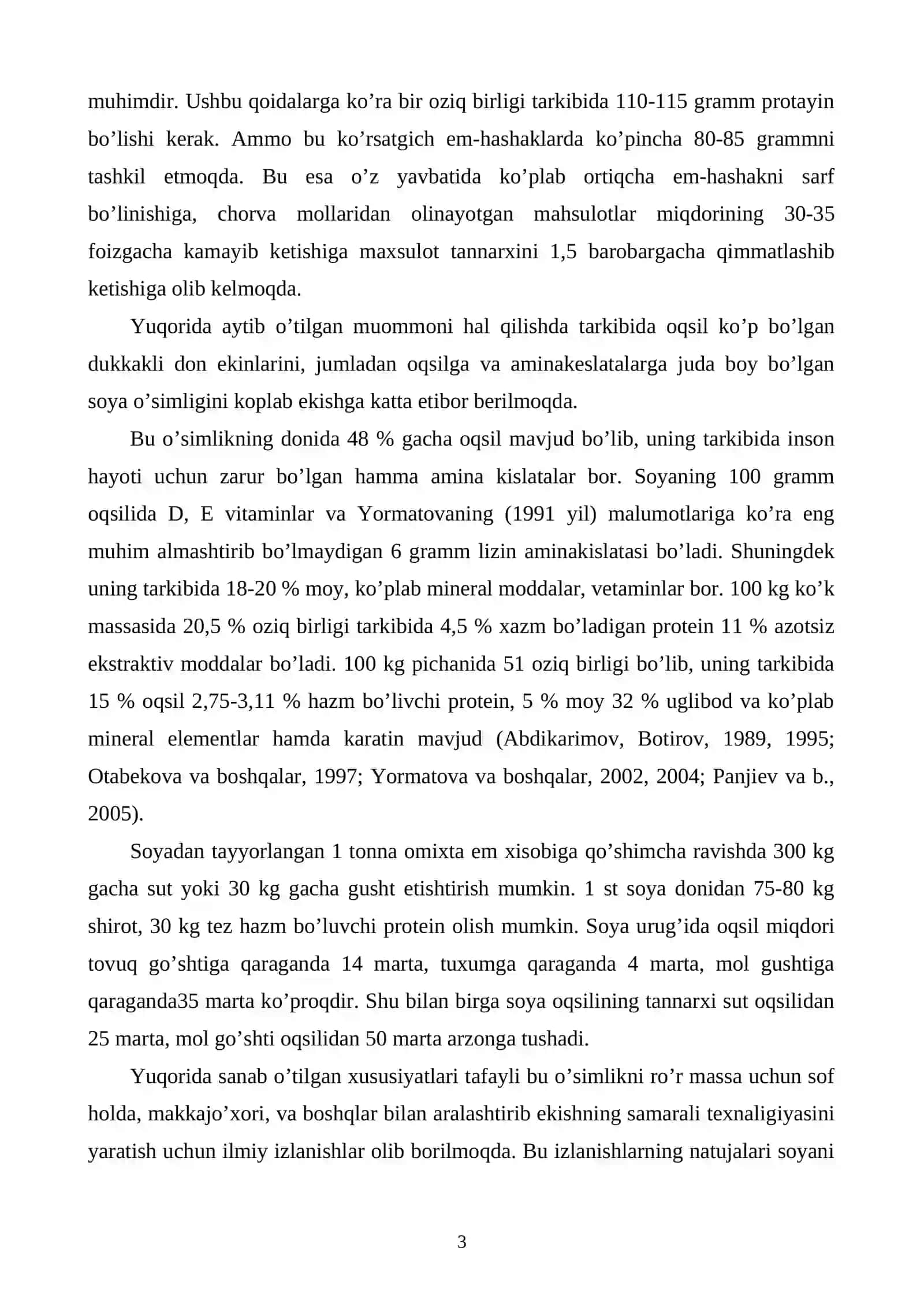 Makkajo’horini soya bilan ko’k massa uchun aralash etishtirishning iqtisodi 3