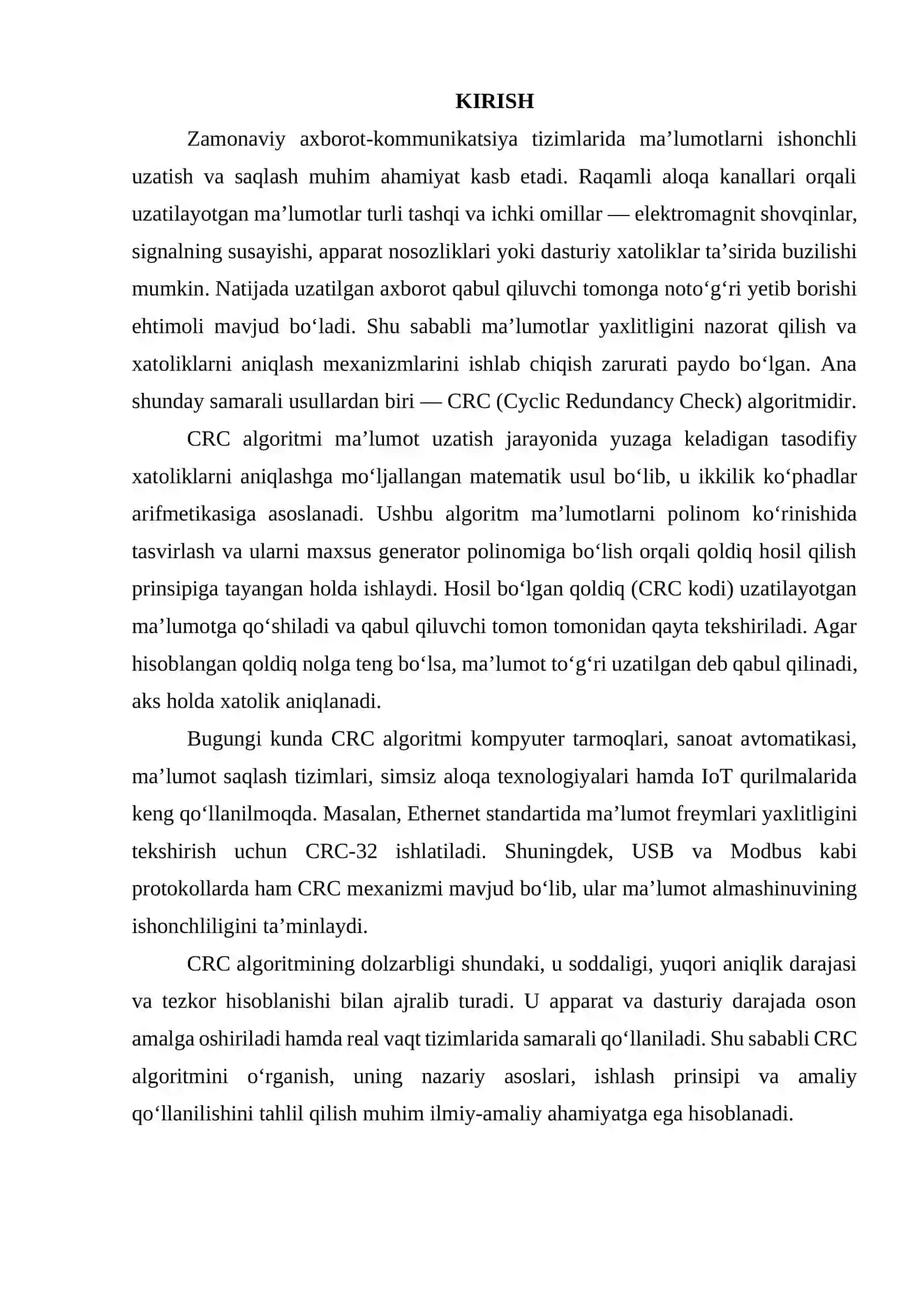 CRC algoritmi 3