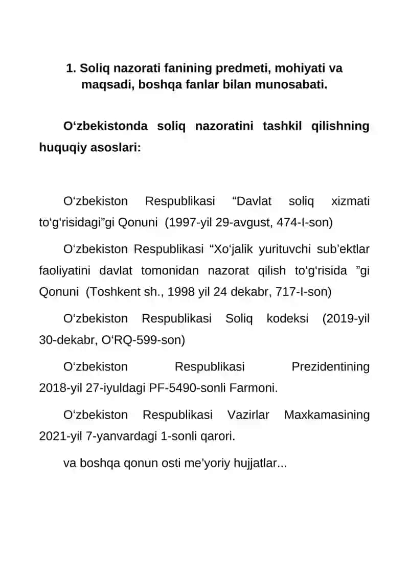 SOLIQ NAZORATI 3