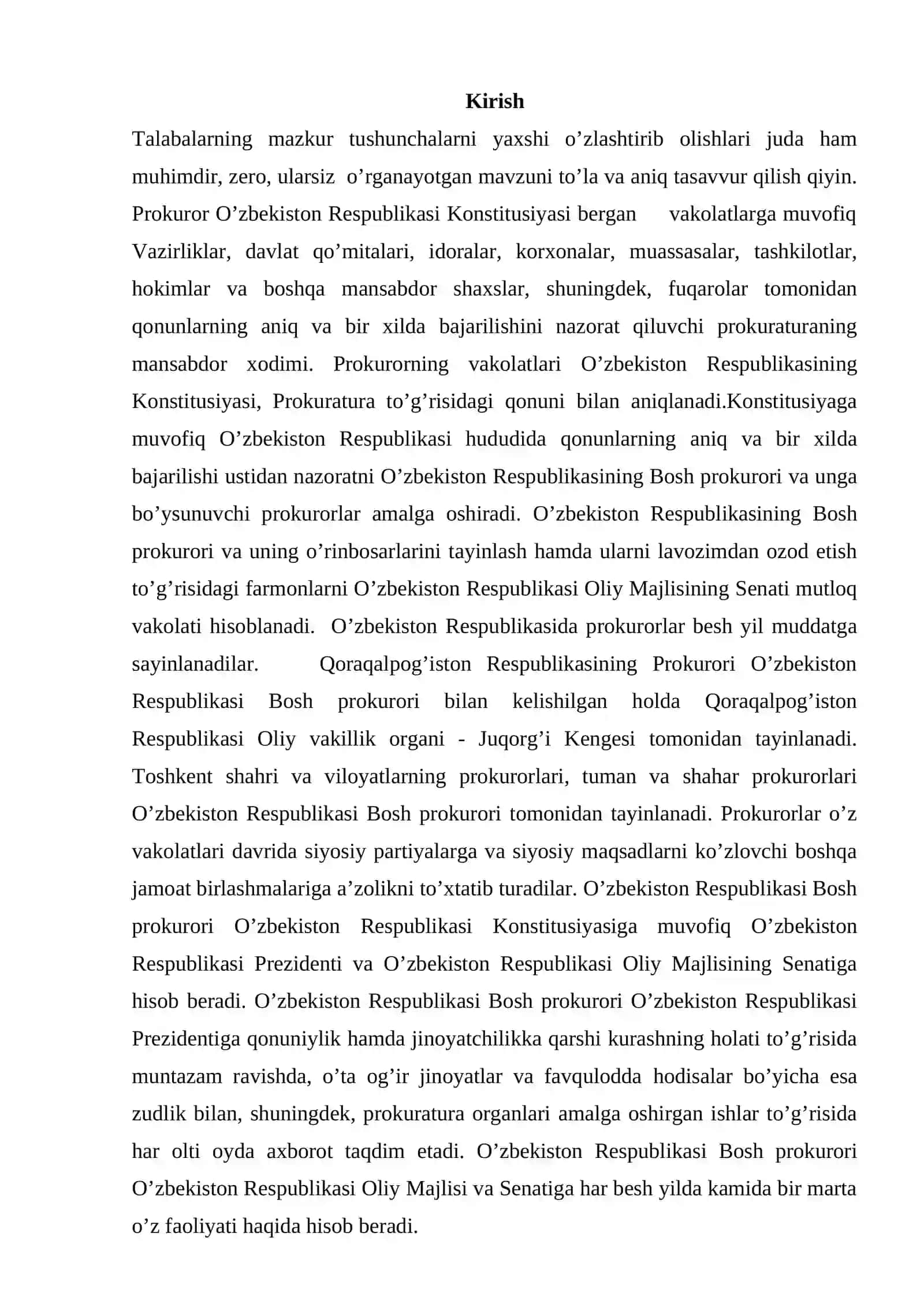 O'zbekiston prokuratura organlarining tuzilishi va tizimi 3