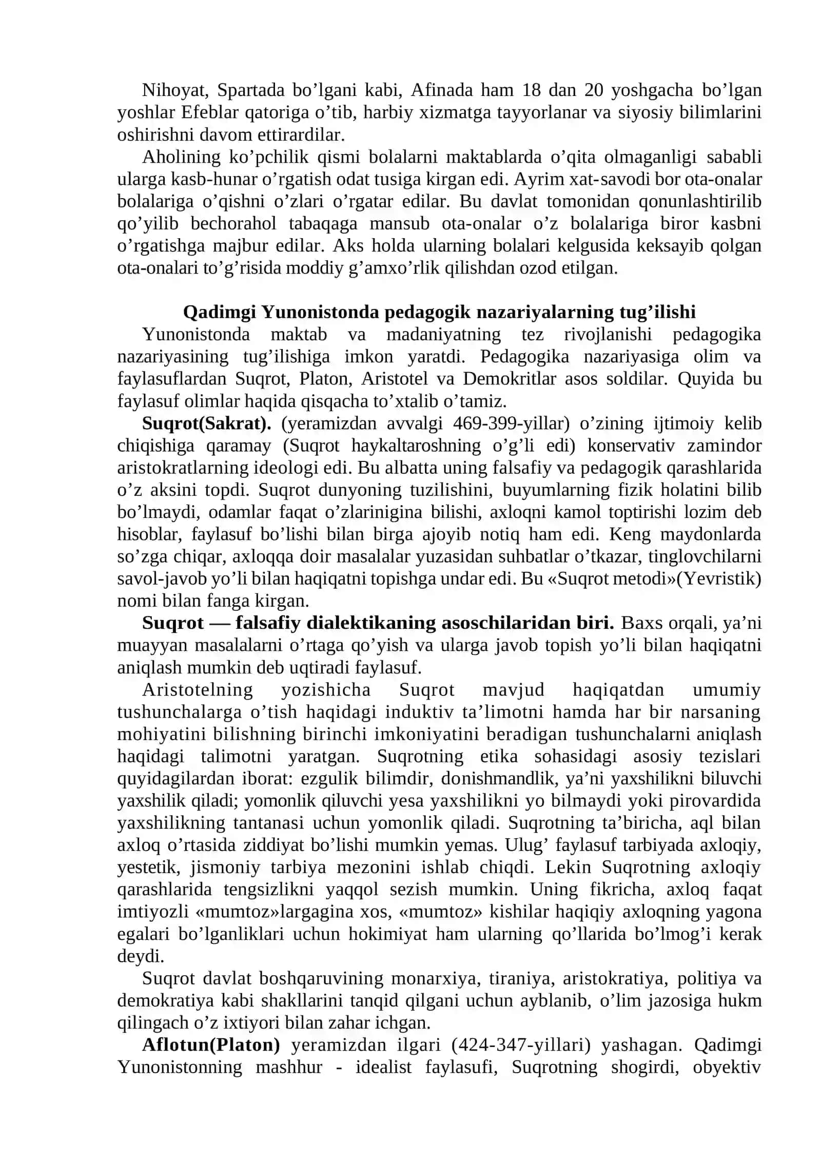 ANTIK DAVRLARDAN VII ASRGACHA TARBIYA VA PEDAGOGIK FIKRLAR 3