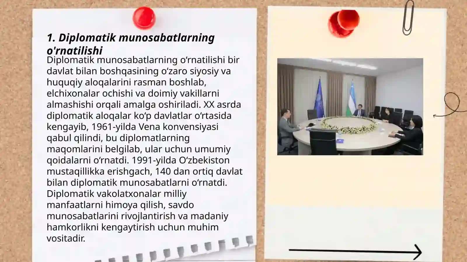 Diplomatik munosabatlarning o'rnatilishi 3