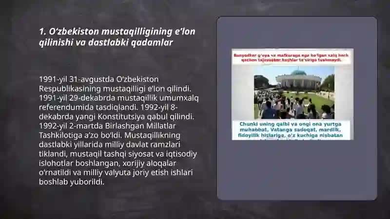 Oʻzbekistonning oʻz istiqlol taraqqiyot yoʻli haqida seminar 3