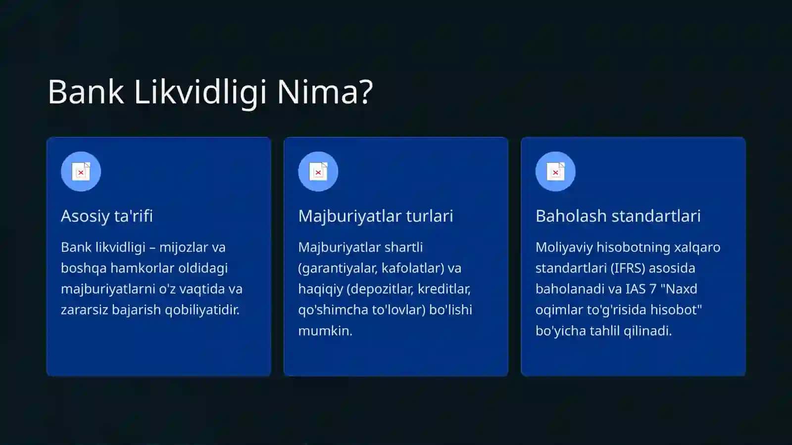 Bank Likvidliligi va To'lov Qobiliyatini Tahlil Qilish: Barqarorlik Garovi 3