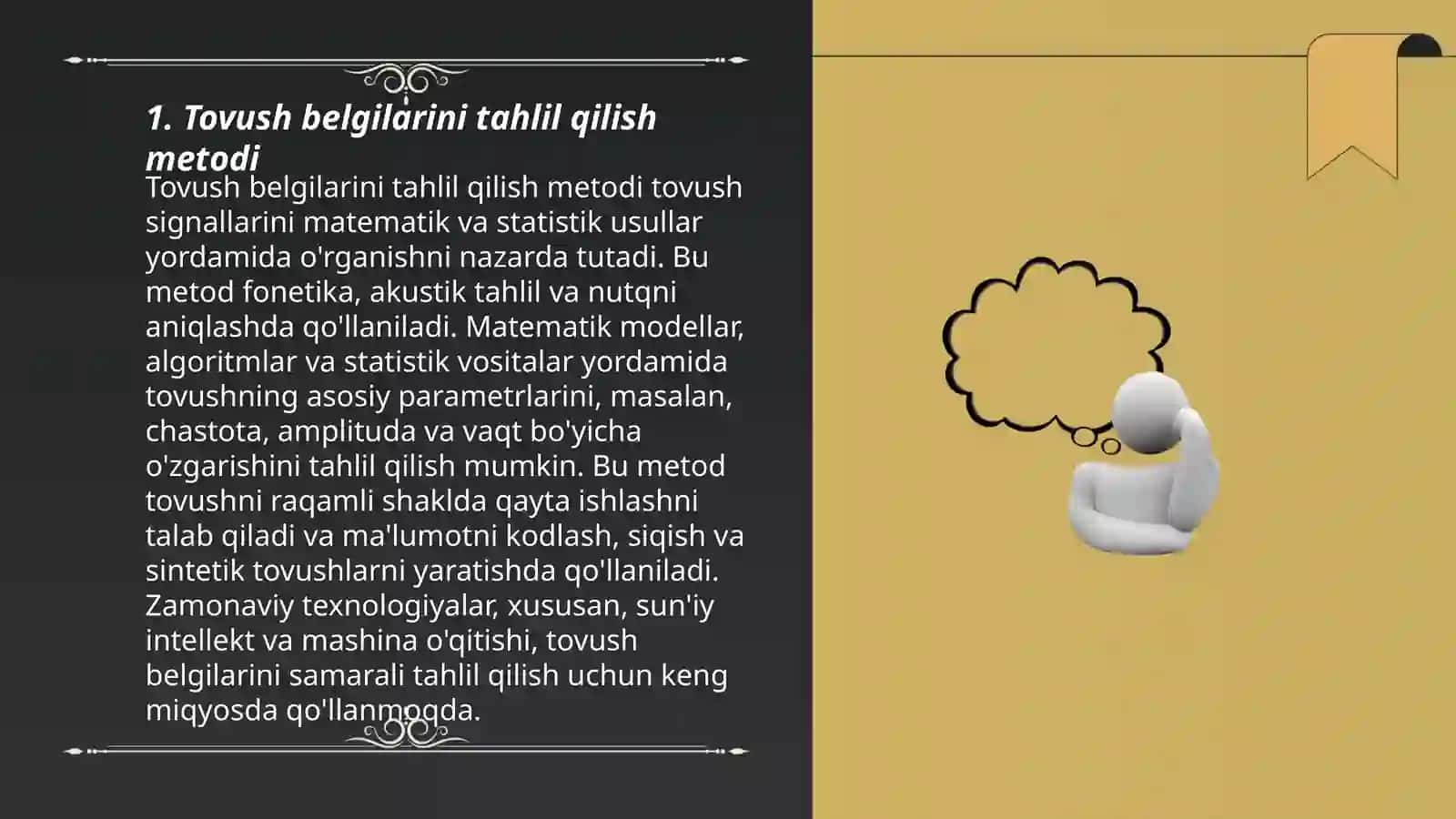 Tovush belgilarini tahlil qilish metodi 3