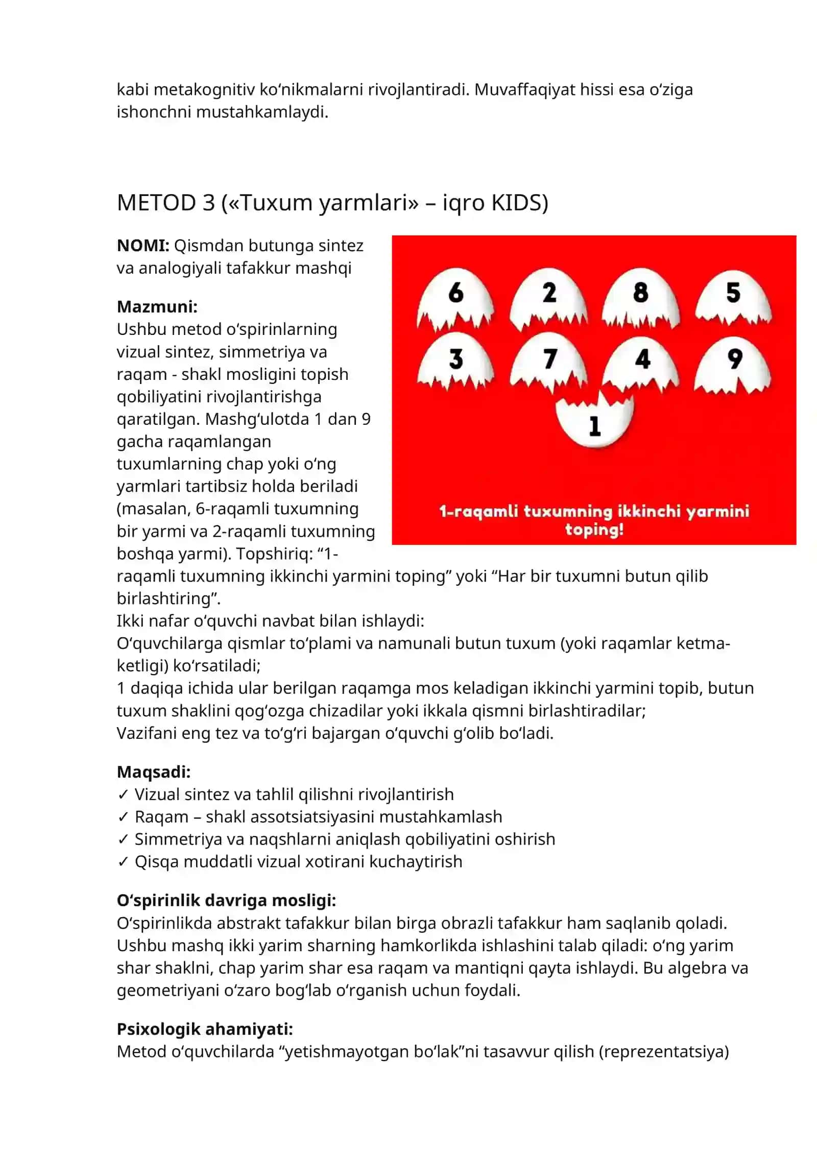 Pedagogika. Boshlang'ich sinflar uchun 10 ta metod 3