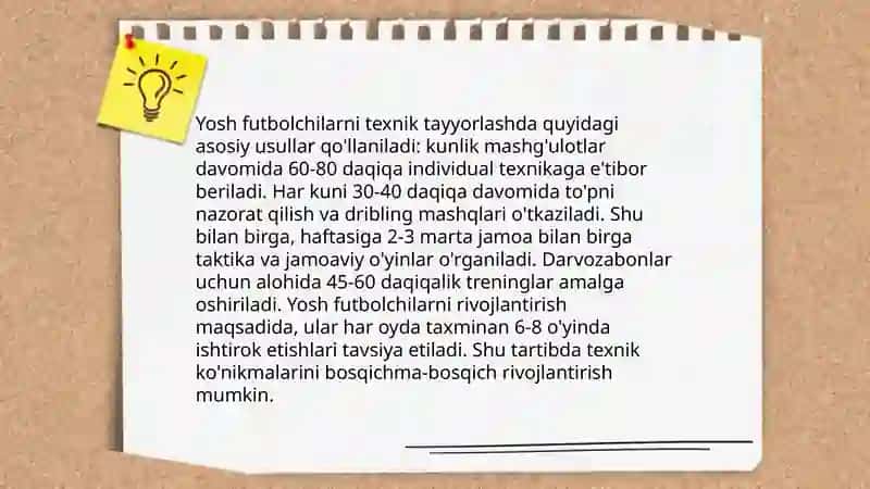 Yosh futbolchilarning texnik tayyorgarligini rivojlantirishda harakatli o'yinlarni qo'llash samaradorligi 3
