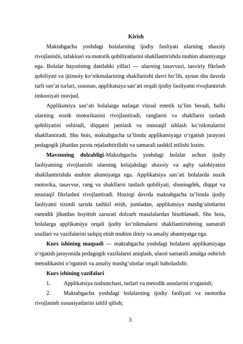 Maktabgacha yoshdagi bolalarga applikatsiyaga o‘rgatishning vazifalari 3